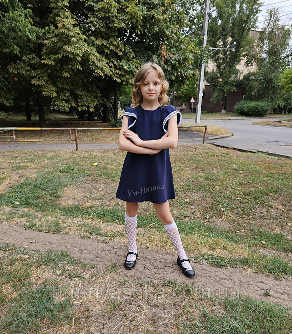 Школьный сарафан со светоотражающими вставками 122-146 Кривой Рог - изображение 3