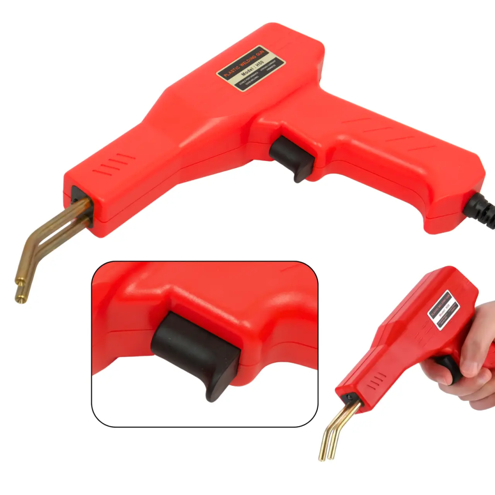 Гарячий степлер H50 зі скобами для ремонту пластикових деталей Червоний Київ - фото 8