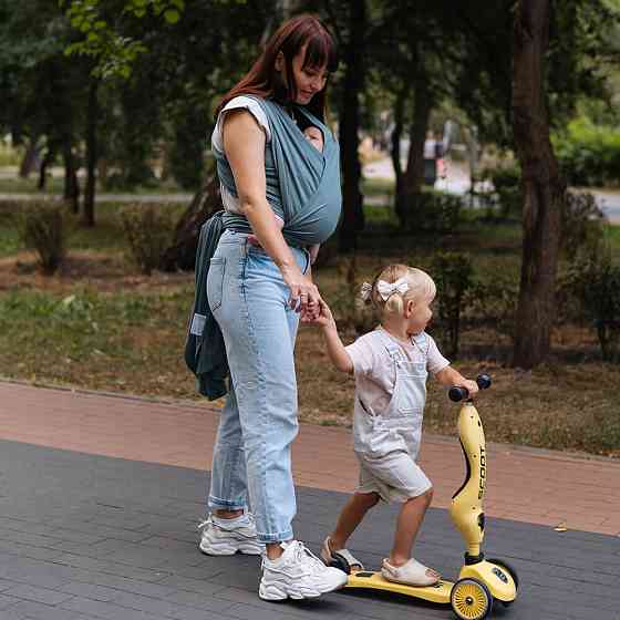 Трикотажний слінг-шарф Love & Carry - Базилік PLUS Київ