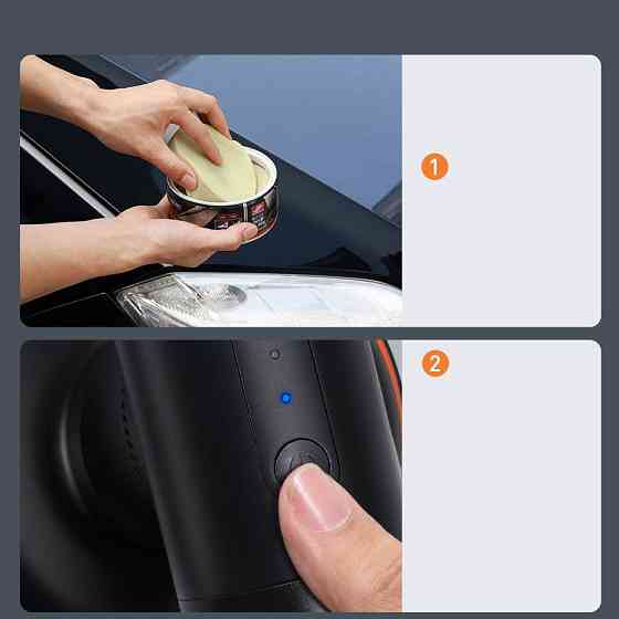 Полірувальна машина Baseus New Power Cordless Electric Polisher CRDLQ-B01 (Чорна) Миколаїв