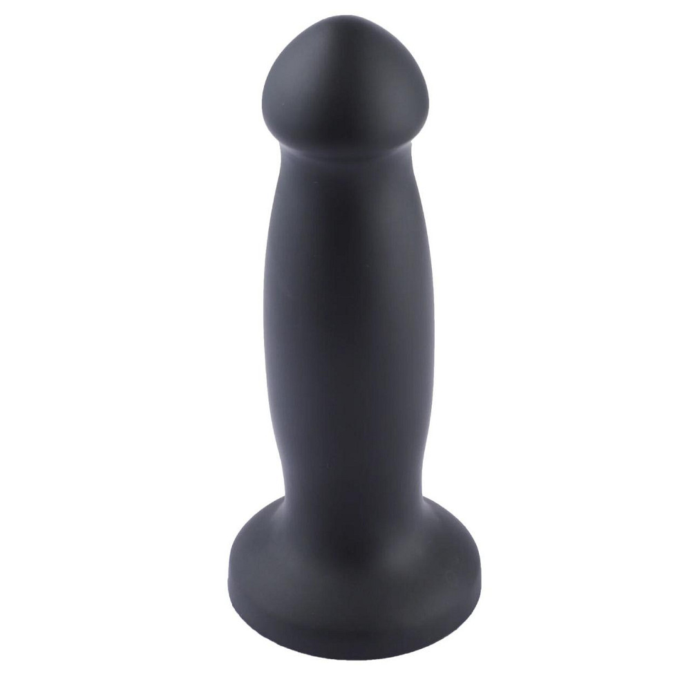 Силіконовий фалоімітатор для секс-машин Hismith 7.2" Black Silicone Anal Dildo, система KlicLok Sex Aura Київ - фото 4
