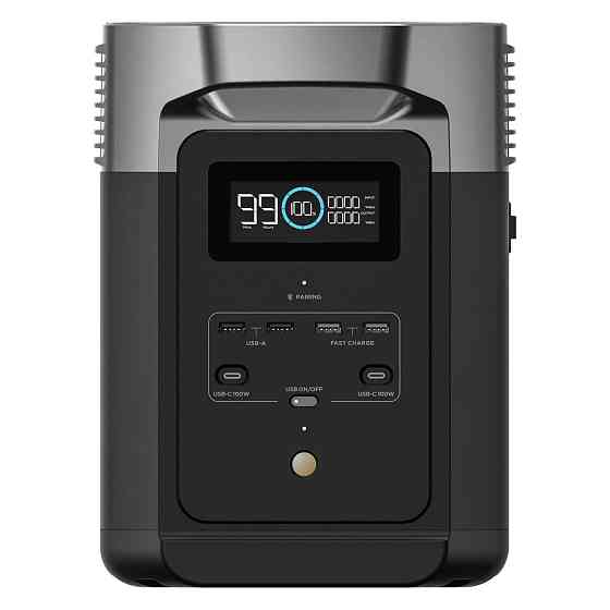 Портативна зарядна станція EcoFlow Delta 2 1024 Вт·год, інвертор, 1800 Вт, LiFePO4 акумулятор, живлення для дому, кемпінгу, офісу Миколаїв