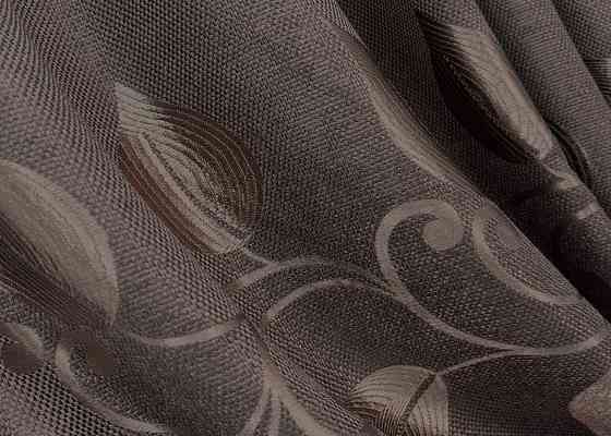 Комплект готових штор VR-Textil Льон Рогожка № 1687ш Венге 150х270 см 2 шт (33-0590) Київ