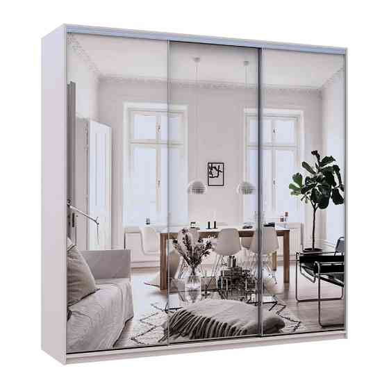 Шкаф-купе Doros Сити Лайт Кашемир 3 зеркала 225х60х225 (DRS-011811) Днепр