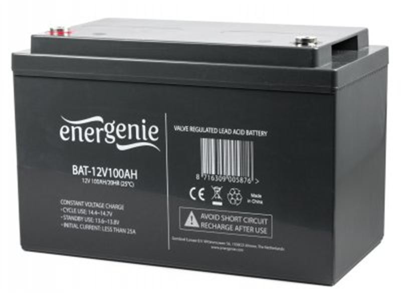Акумуляторна батарея EnerGenie 12 В 100 AH (BAT-12V100AH) ( 19910 ) Харків - фото 1