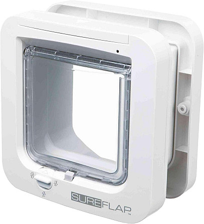 SureFlap Мікрочипні розумні дверцята для котів з контролем доступу білі захист від чужих тварин Dual Київ - фото 5