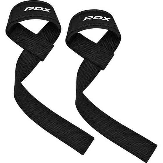 Лямки для тяги RDX W1 Gym Single Strap Black Plus Каменское