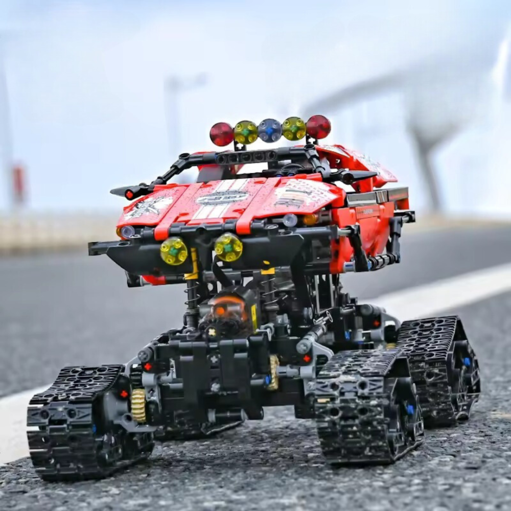 Конструктор споротивний позашляховик на гусеничному ходу на дистанційному управлінні на 1381 деталь, червоний Кам'янець-Подільський - фото 7