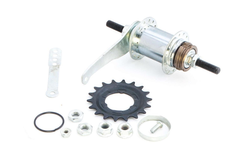 Втулка заднього колеса велосипеда (36 спиць, ножні гальма, черв'ячна, + зірка) Мукачево - фото 1