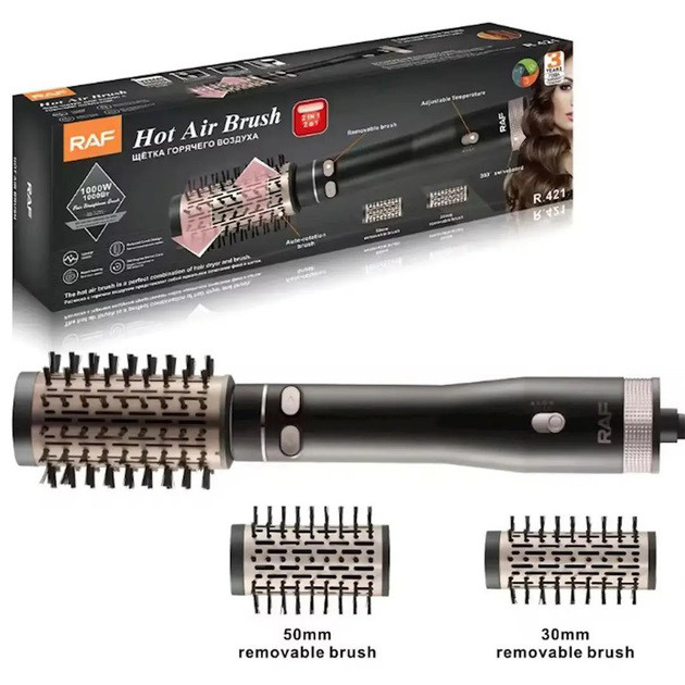 Фены для сушки волос RAF R.421 1000 Вт, Электрический фен для укладки Фен щетка объема волос OT-86 Львов - изображение 15
