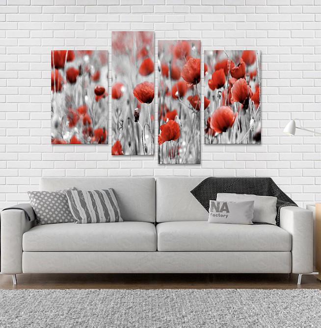 Модульна картина Маки Art-95_4 Київ - фото 2