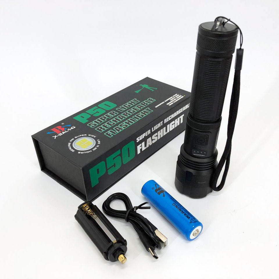 Ліхтар ручний батарейний, Кишеньковий міні ліхтар протиударний водонепроникний LX-50 Львів - фото 1