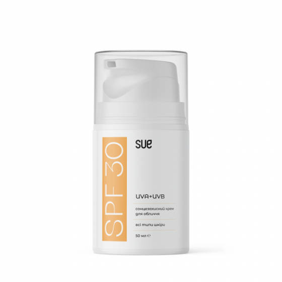 Солнцезащитный крем для лица SPF 30 Sue 50 мл Винница