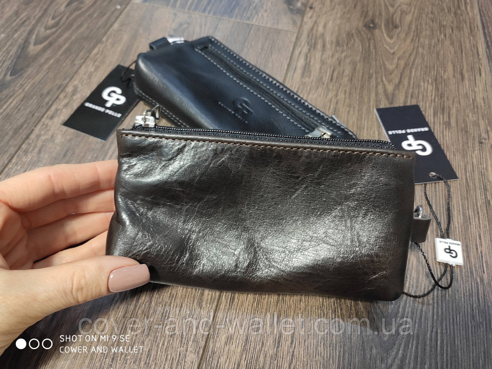 Стильна шкіряна ключниця ручної роботи Grande Pelle Borsetta (коричнева) Київ - фото 9