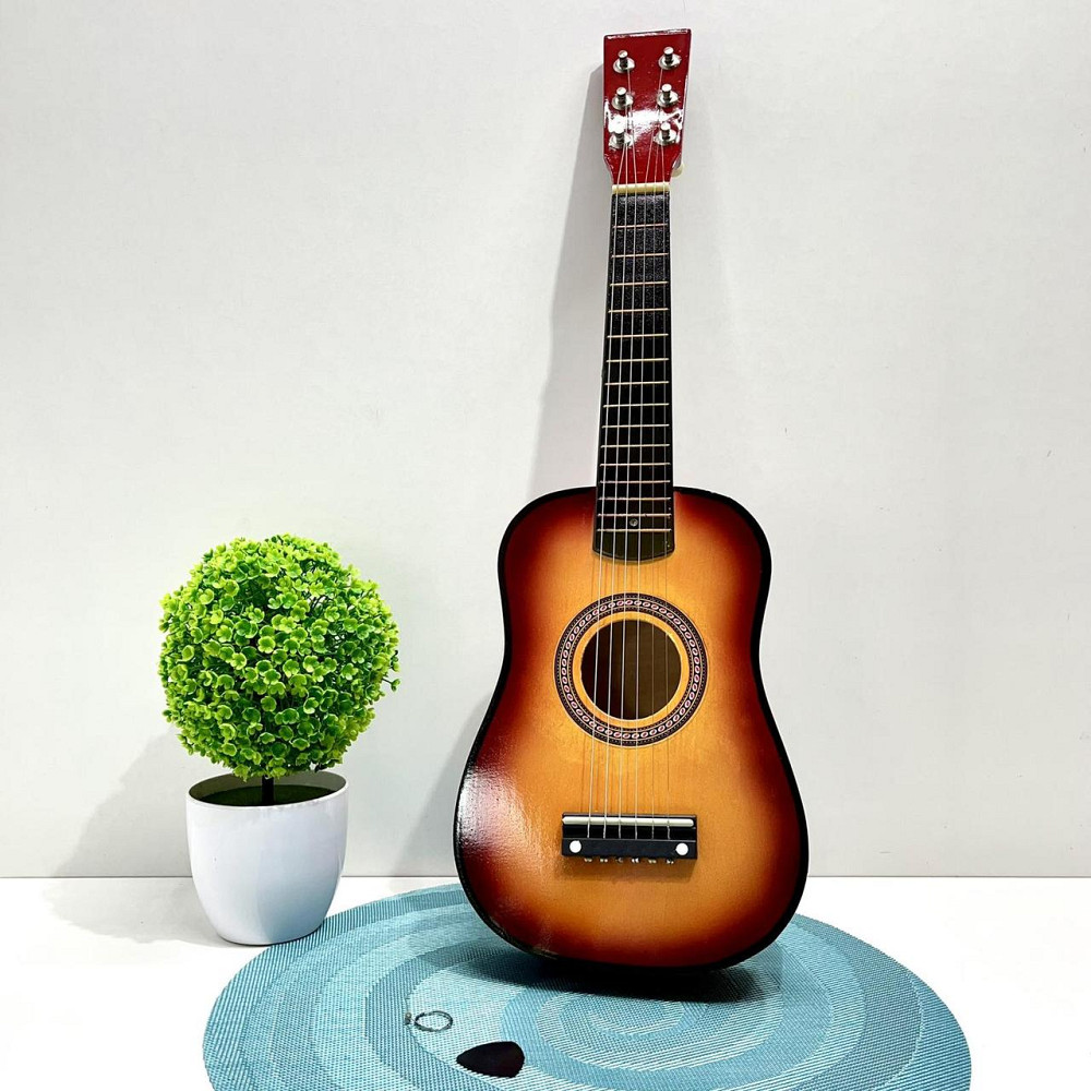 Гітара дерев'яна дитяча 6 струн Жовто-червона (M 1369) Чернигов - изображение 9