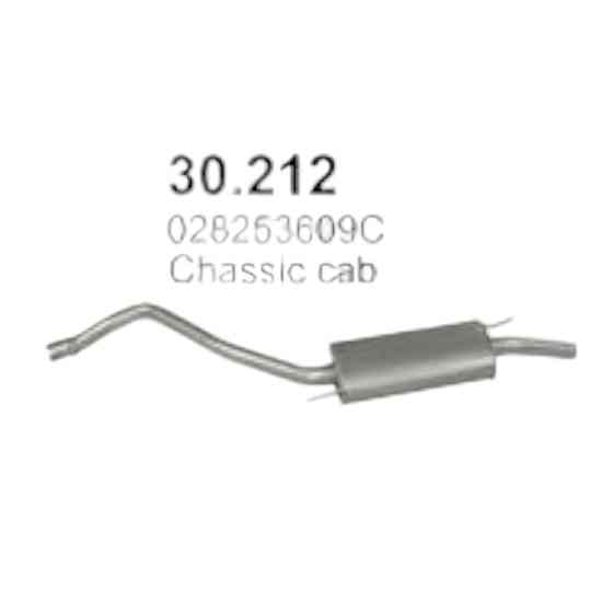 Глушитель T4 1.9D-2.4D, 2.0-2.5 (30.212) POLMOSTROW Volken Мукачево