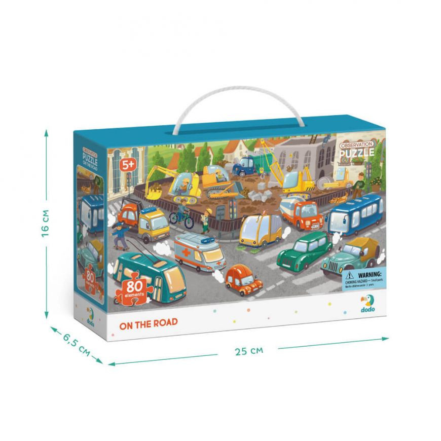 Дитячий пазл обсерваційний "Обережно на дорозі" DoDo 300370, 80 ел. Вінниця - фото 3