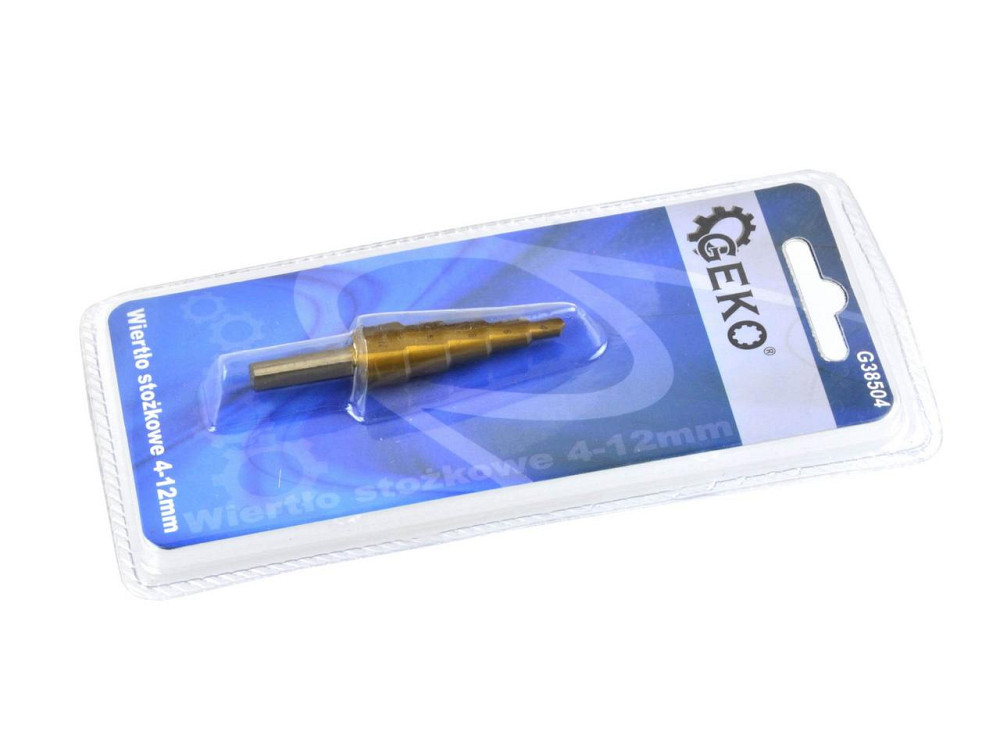 Свердло металу ступеневе "GEKO" HSS-tyt  4,0-12,0 / 2мм (4, 6, 8, 10, 12мм) Киев - изображение 3