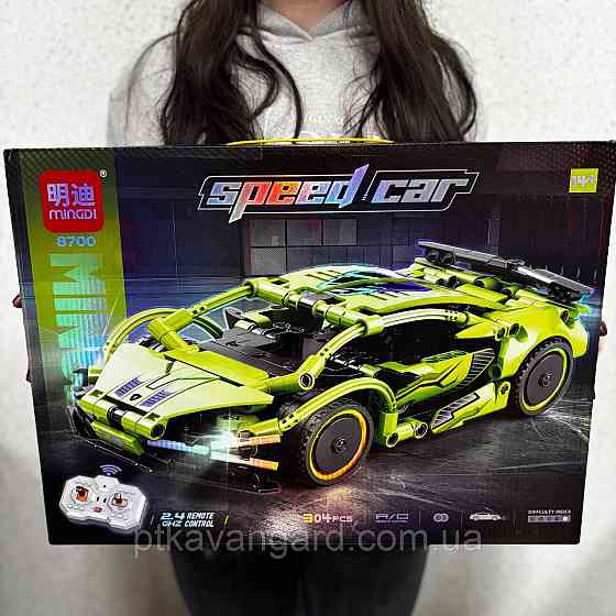 Конструктор машинка на радиоуправлении Ламборгини Сиан 304 детали Technic с пультом 8700 зеленый Хмельницкий