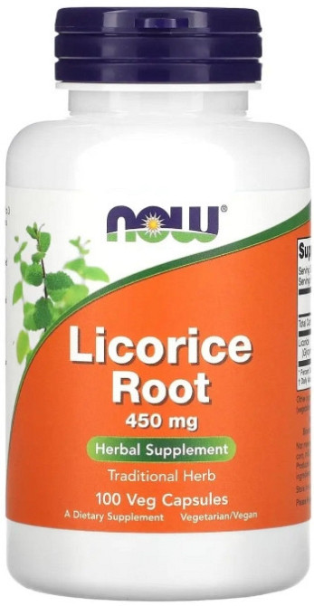 Корінь солодки Now Foods Licorice Root 450 мг 100 вег капс Київ - фото 1