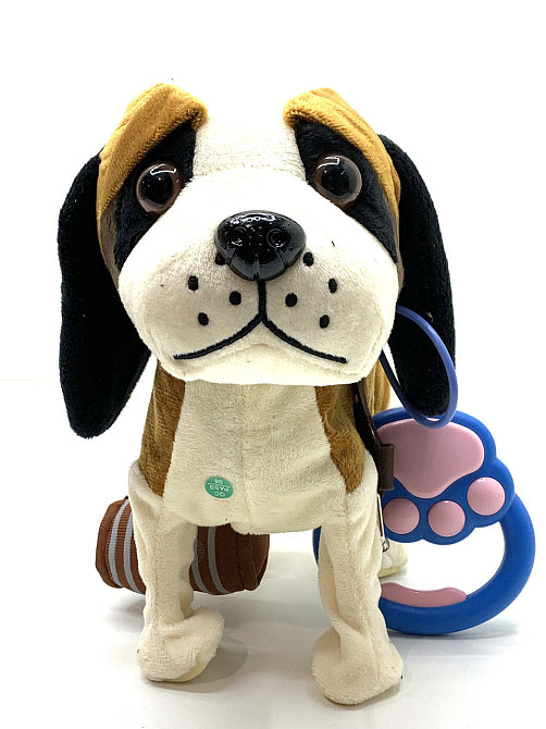 Собачка інтерактивна Limo Toy на повідку ходить махає хвостиком Коричнева (M 4879 I UA) Чернигов - изображение 5