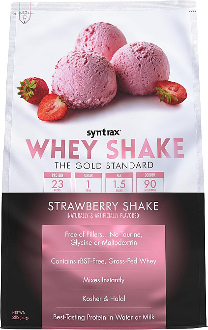 Протеїн Syntrax Whey Shake 908 g (Strawberry Shake) Луцьк - фото 1