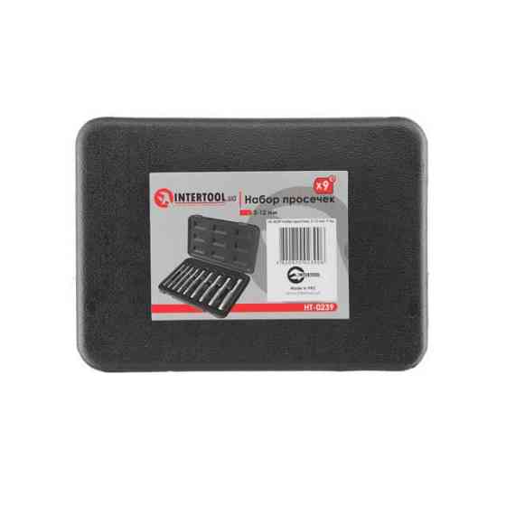 Набор просечек, 9 ед., 3-12 мм INTERTOOL HT-0239 Киев