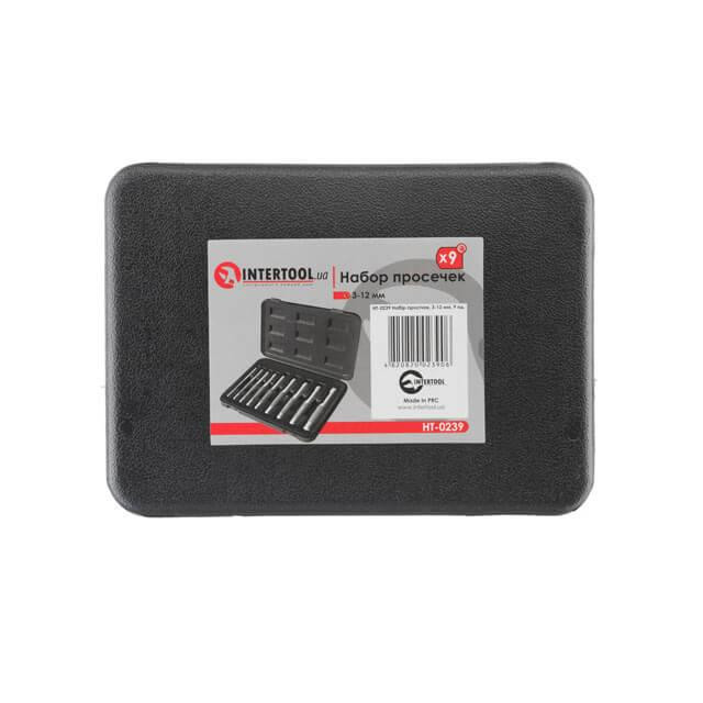Набір просічок, 9 од., 3-12 мм INTERTOOL HT-0239 Київ - фото 5