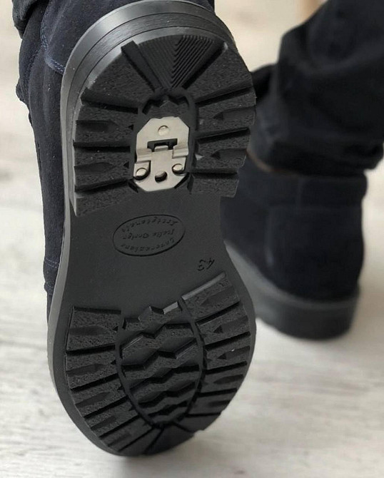 Черевики теплі чорні Crown демісезонні замшеві 41 (27 см) Харків - фото 4