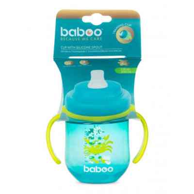 Поильник-непроливайка Baboo с силиконовым носиком Marine 200 мл Бирюзовая (90600) Винница