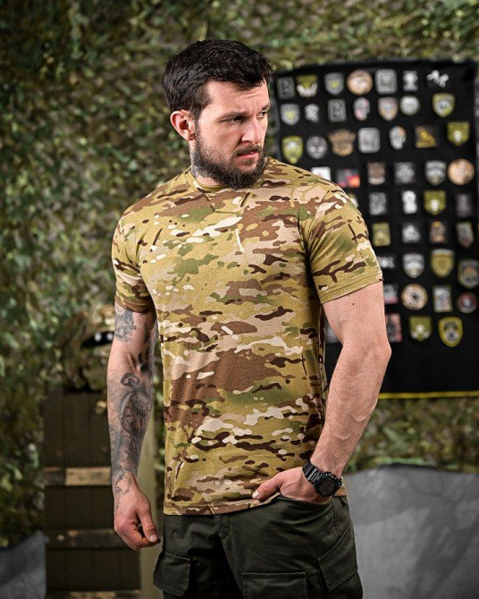 Тактична футболка petrel мультикам ДЛ7017 Одеса - фото 3