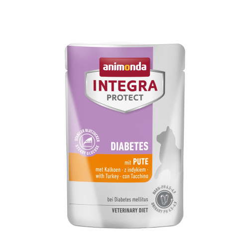 Корм ветеринарний вологий Integra Protect Diabetes with Turkey для котів при діабеті з індичкою пауч 85г Київ - фото 1