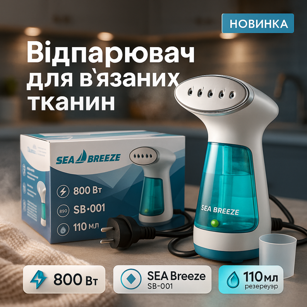Ручной отпариватель ручной для дома SeaBreeze SB-001 отпариватель для дома пароочиститель DB-35 Львов - изображение 15