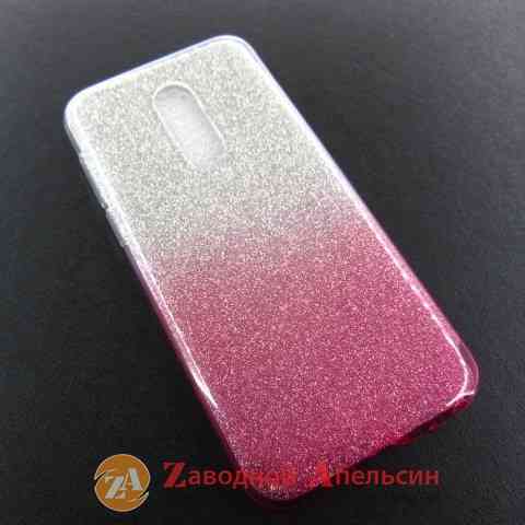 Meizu 16 чехол блестки двухцветный purple Одесса