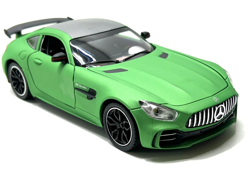 Машина Автосвіт Mercedes SL-class інерційна відчиняються двері капот багажник 20см Зелена (AP-1840) Чернигов - изображение 1