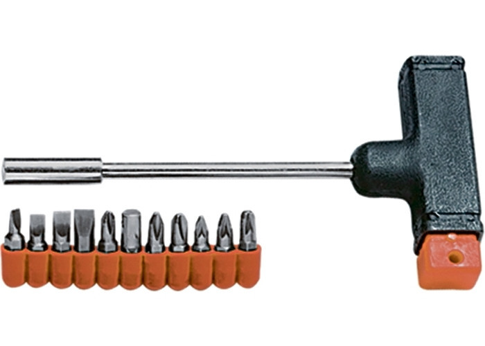 Отвертка с Т-образной ручкой, набор бит, 11 шт. SPARTA Полтава - изображение 1