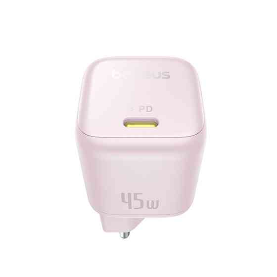 Мережевий зарядний пристрій Baseus PicoGo GaN Fast Charger 1C 45W EU Baby Pink Київ