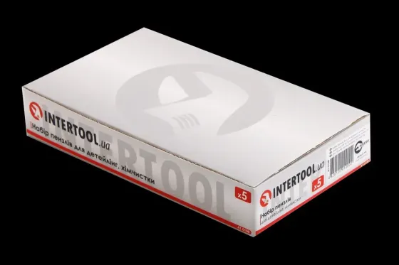 Щетка  ручная для детейлинга 5 ед. Intertool Винница
