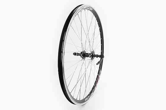 Колесо 26" заднє V-brake, обід та втулка 14Gx36H алюмінієві, пром-підшипники 6200 2RS, під вільнобіг, кріпл. ексцентрик, RACE26 Київ