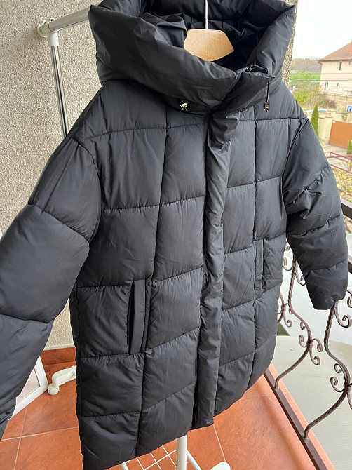 Куртка жіноча Lady Yep 9045 довга стегана з капюшоном пальто чорна, чорний, 44 Київ - фото 11