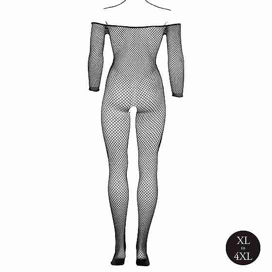 Жіночий боді-комбінезон із сітки Le Desir Off Shoulder Fishnet Bodystocking, чорний Sex Aura Київ