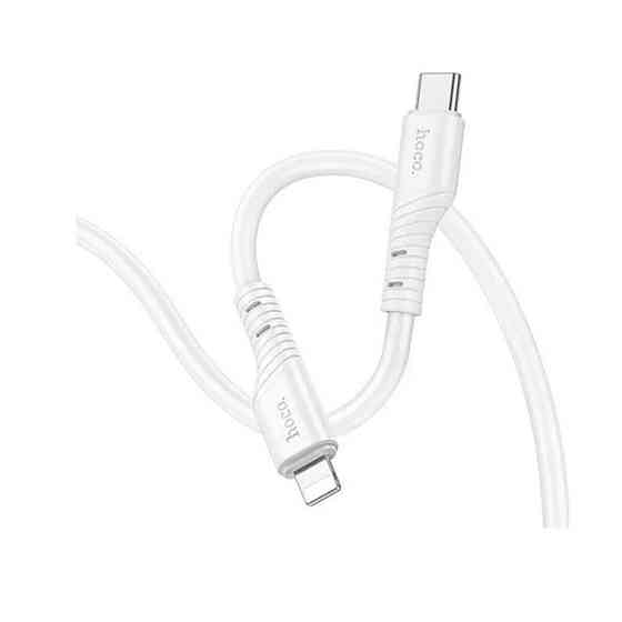 Кабель HOCO X97 Crystal color silicone charging data cable iP white (6931474799791) Київ