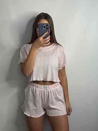 Женский трикотажный комплект для дома Розовый XS-S Харьков