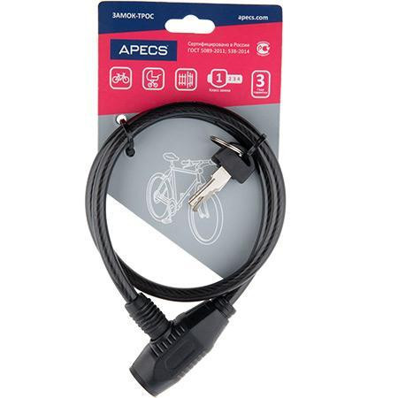 Замок велосипедний APECS PD-81-65CM Харків - фото 1