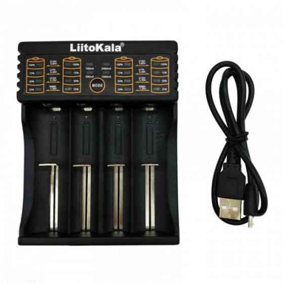 Зарядний пристрій LiitoKala Lii-402, 4x(Lion/NiMH/NiCd), Power Bank function (Lii-402) Киев