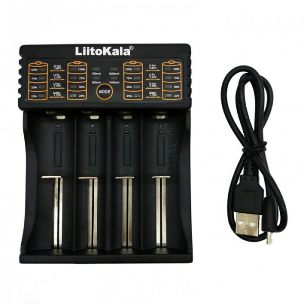 Зарядний пристрій LiitoKala Lii-402, 4x(Lion/NiMH/NiCd), Power Bank function (Lii-402) Київ - фото 3