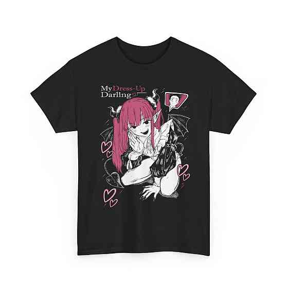 Футболка для мальчика аниме Аниме Ловерс Гифт Марин оверсайз (рост от 165 до 180 ) Черний AnimeJ0338m Днепр