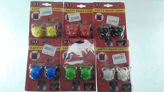 Габаритные огни на руль велосипеда (вставки) в ассортименте  (черепки) (пара)  (mod:JY-339) Мукачево