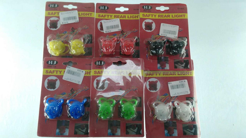 Габаритные огни на руль велосипеда (вставки) в ассортименте  (черепки) (пара)  (mod:JY-339) Мукачево - изображение 1