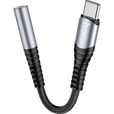 Перехідник USB-C M to 3.5mm F LS33 metal gray HOCO (6931474761163) Вінниця - фото 4